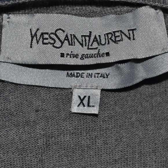 Vintage Yves Saint Laurent Wool Sweater Crewneck Size XL - Picture 2 of 3